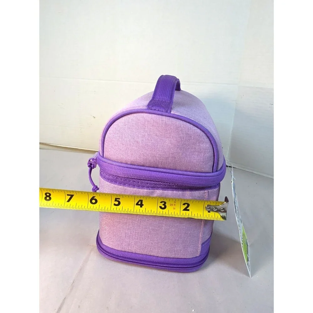 New Arctic Zone Expandable Lunch Box Bag With Ice Pack Purple